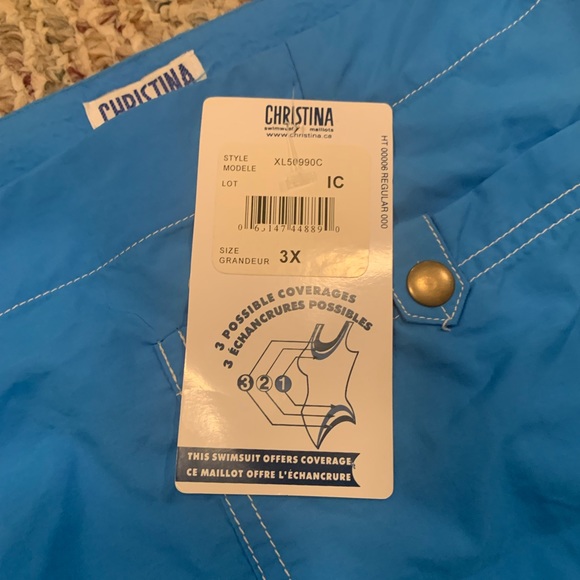 Blue Christina Skirted Swim Bottoms - Picture 2 of 4